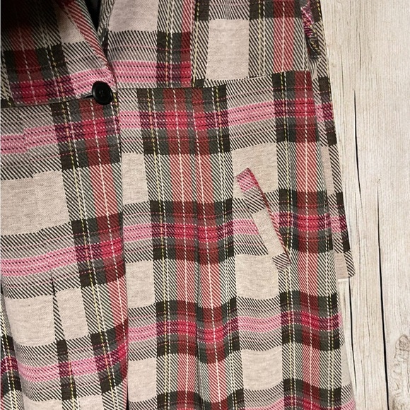 Torrid pink/white plaid blazer jacket - size. 1 - Picture 4 of 6